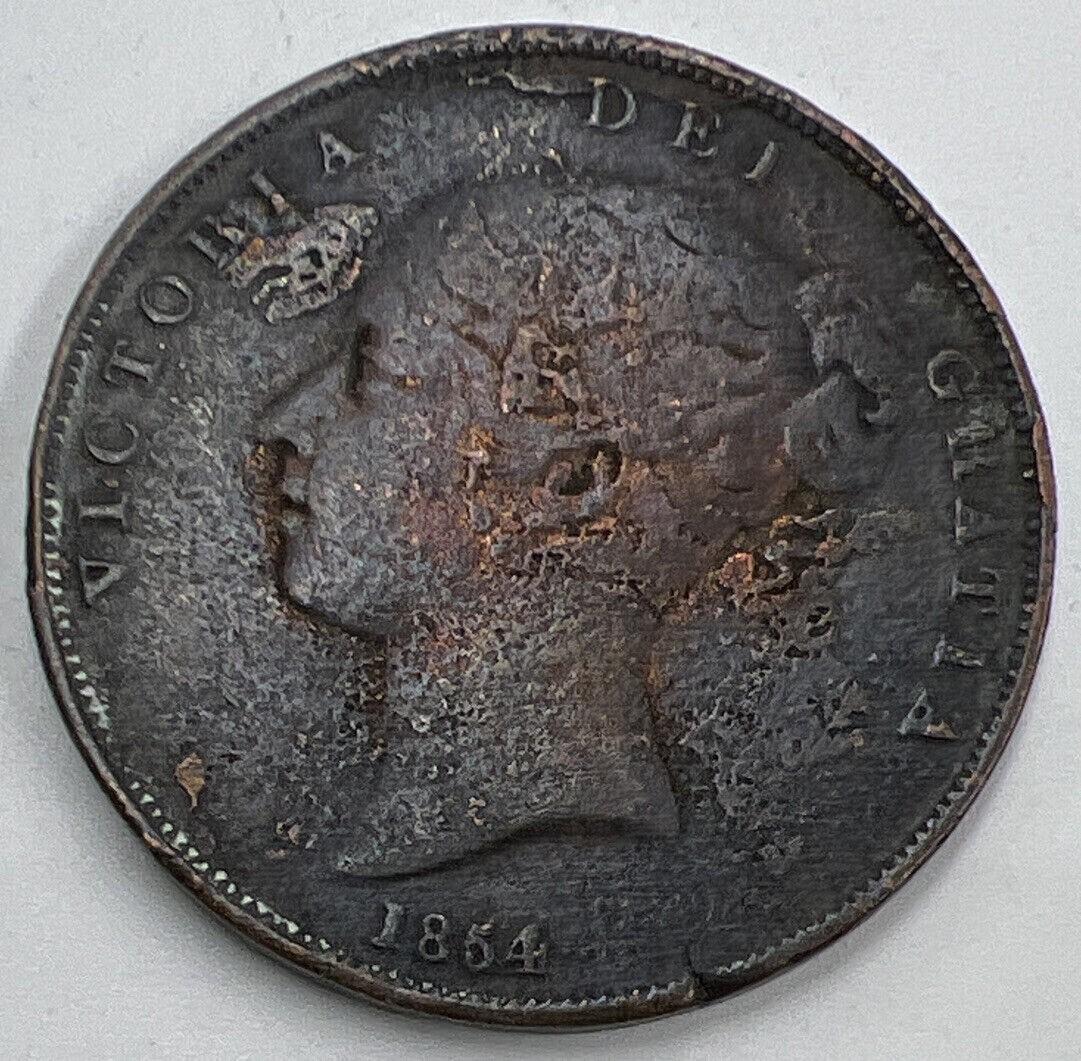 1854 Queen Victoria Penny Coin | Collectable Grade