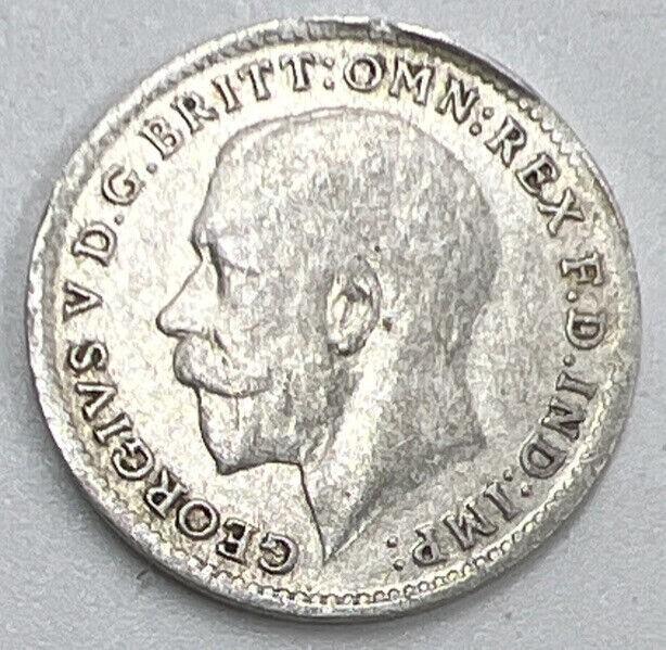 1921 George V Threepence Silver Coin | Very High Grade