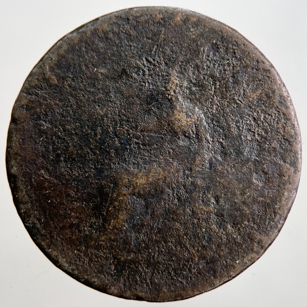 George 3rd III Half-Penny British Coin | Worn Grade