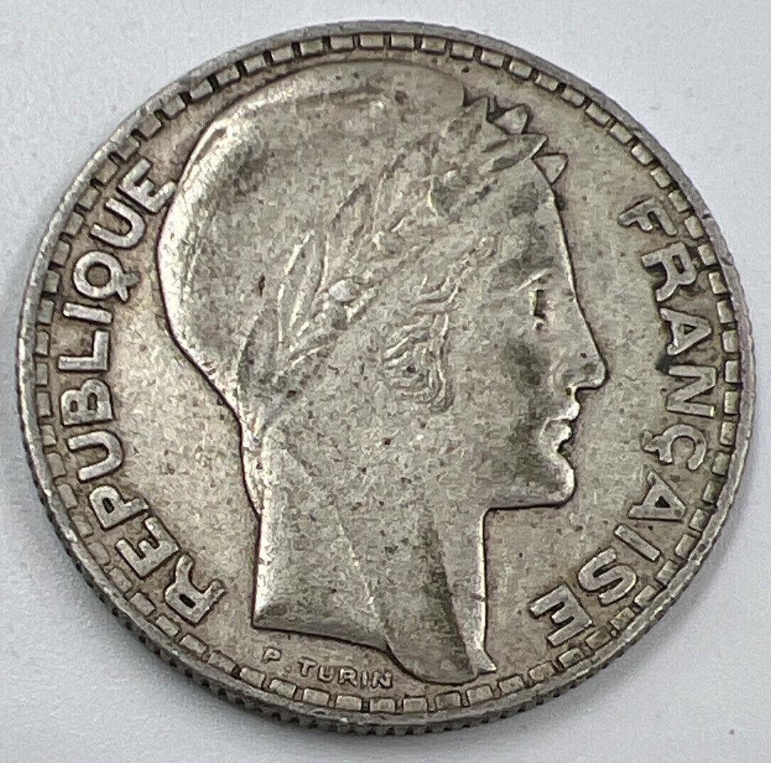 1930 France 10 Francs Silver Coin | Very High Grade