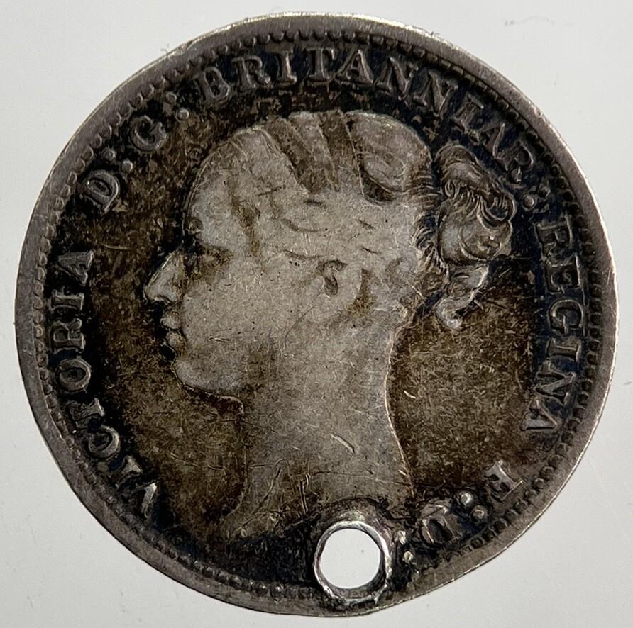 1886 Victoria Threepence Silver Coin | Very High Grade