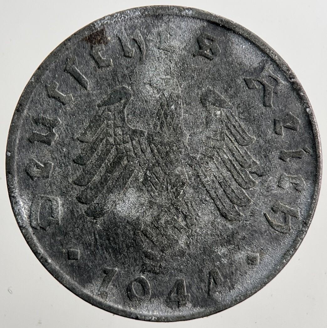 1944-B Nazi Germany 10 Pfennig Coin | Very High Grade