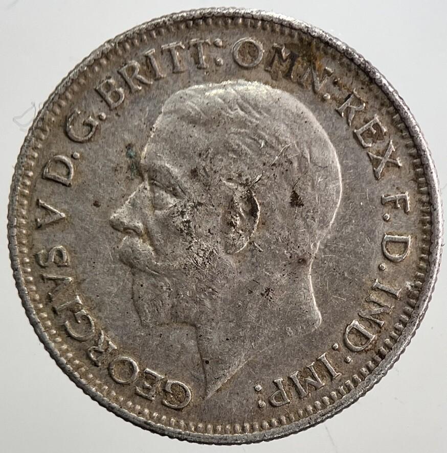 1935 George V Sixpence Silver Coin | Very High Grade