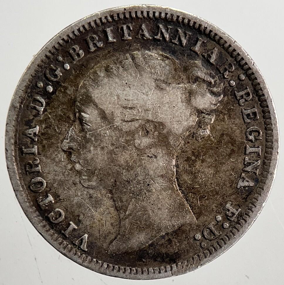 1874 Victoria Threepence Silver Coin | Fine Collectable Grade