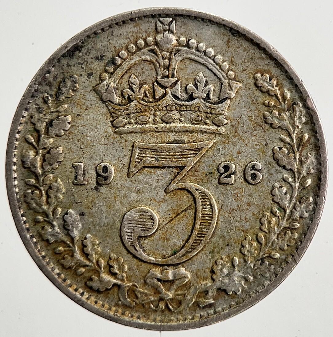 1926 George V Threepence Silver Coin | Fine Collectable Grade