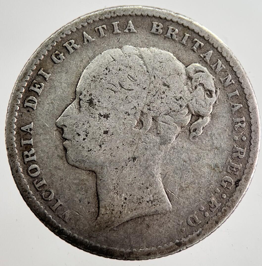 1886 Victoria Shilling Silver Coin | Collectable Grade | a8648