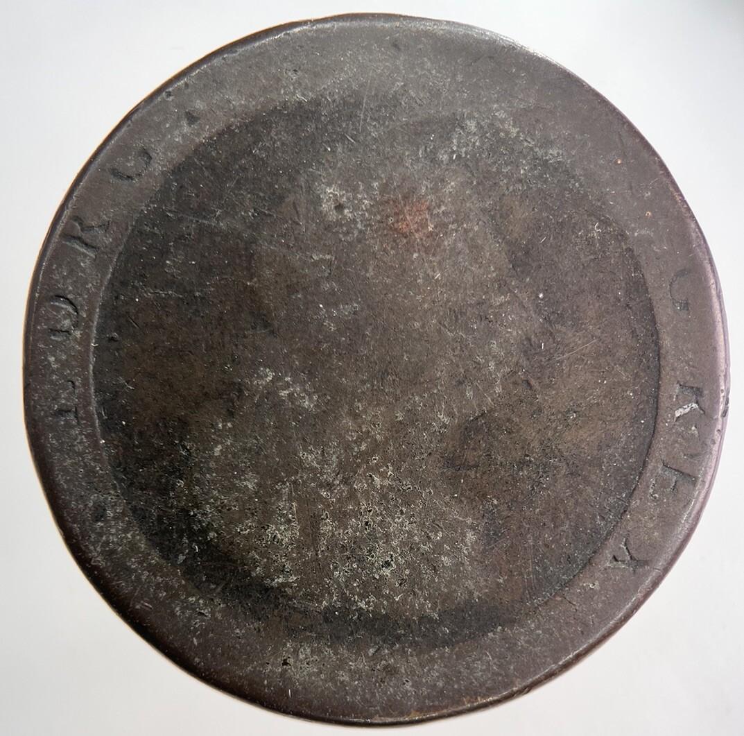 1797 George III 3rd Cartwheel One Penny Coin | Fair Grade | a9057