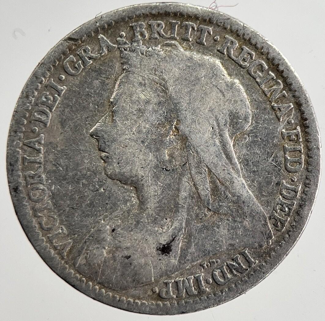 1899 Victoria Threepence Silver Coin | Collectable Grade | a8825