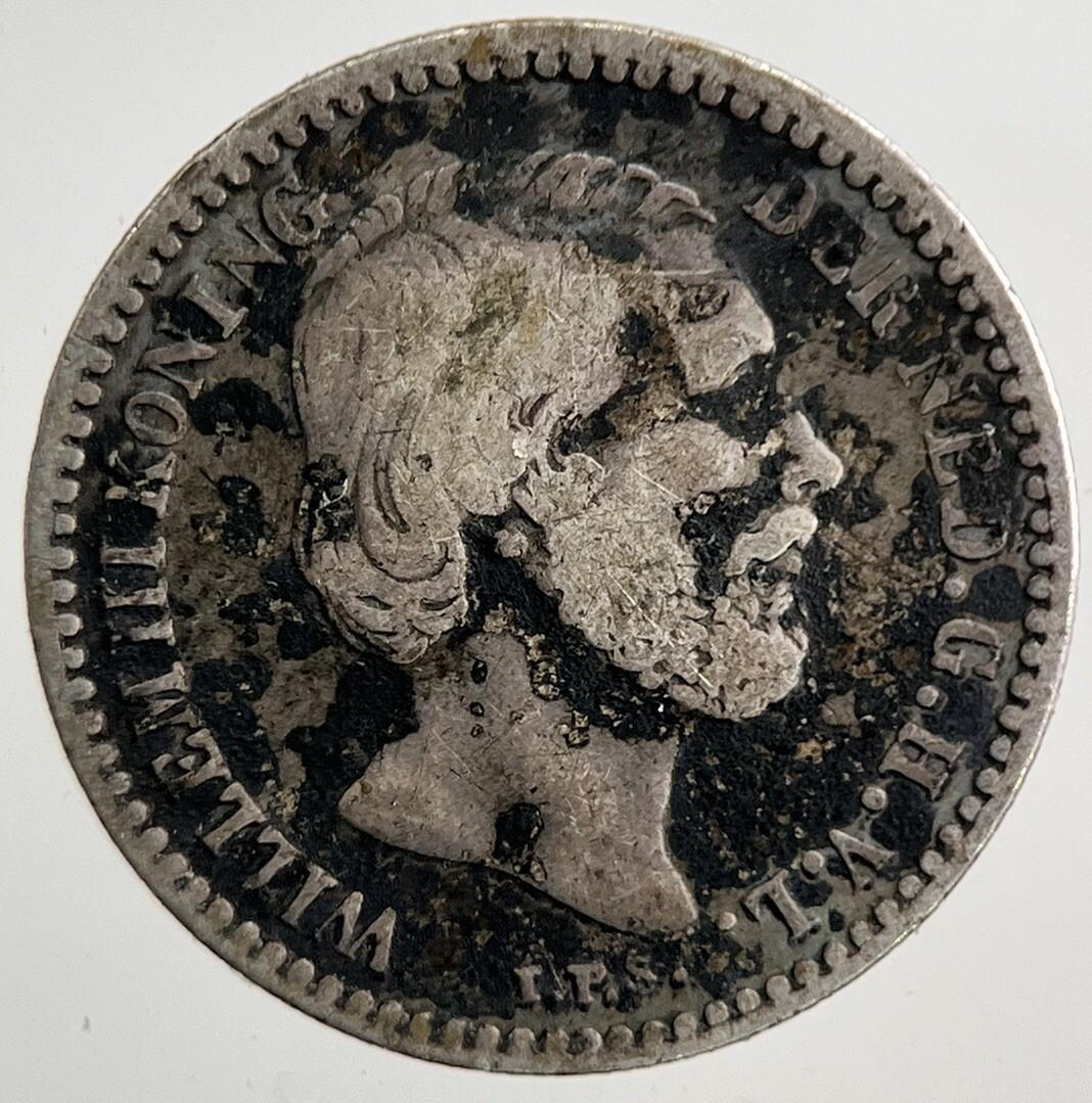 1890 Netherlands 10 Cents Silver Coin | Fine Collectable Grade | a9255