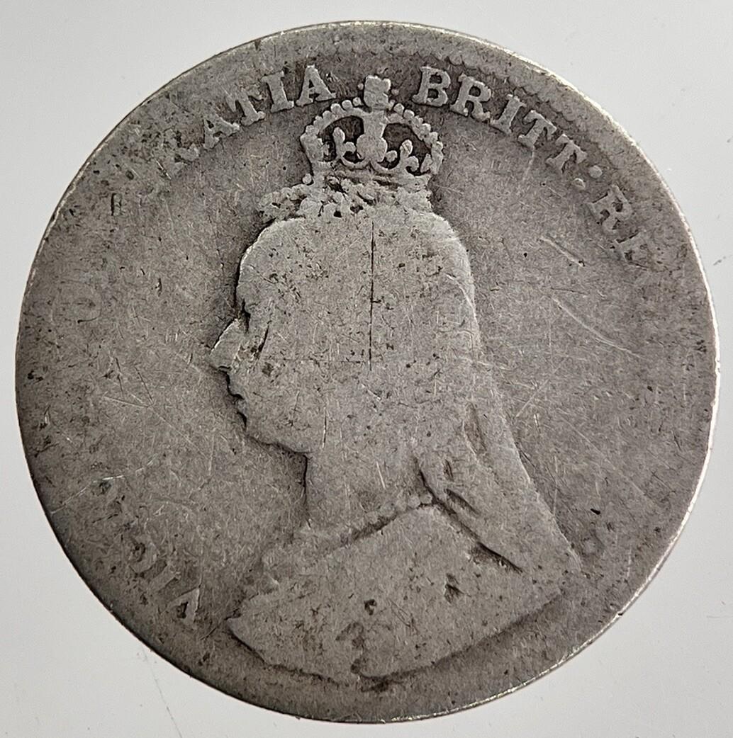 1890 Victoria Threepence Silver Coin | Collectable Grade | a8682