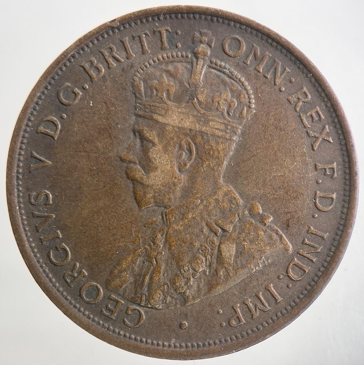 1911 Australia One Penny Coin | Fine Collectable Grade | a9106