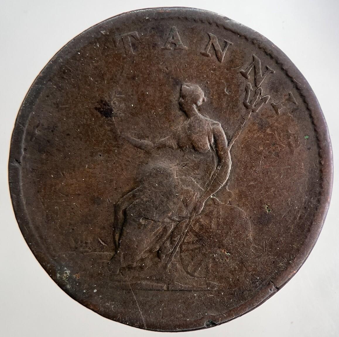 1806 George 3rd III Half-Penny British Coin | Collectable Grade | a9048