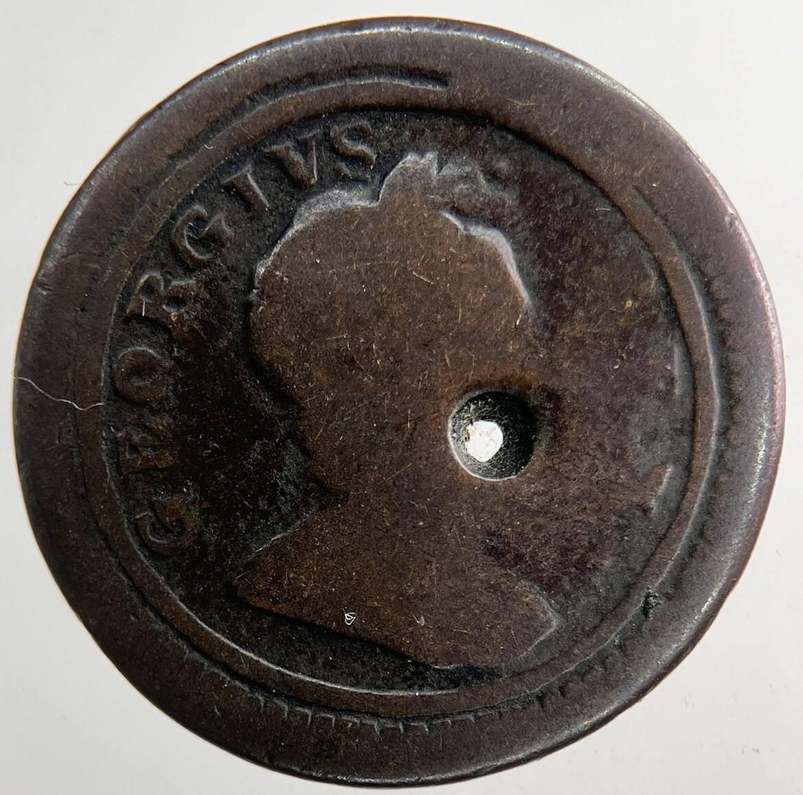 1724 George I 1st Farthing Coin | Collectable Grade | a9238