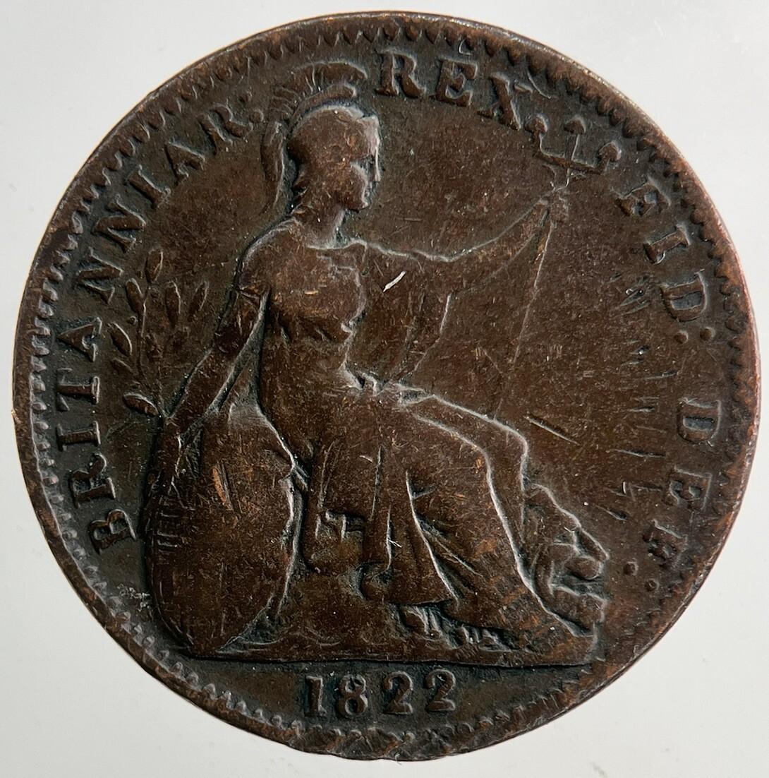 1822 George IV Farthing | Fine Collectable Grade | a9236
