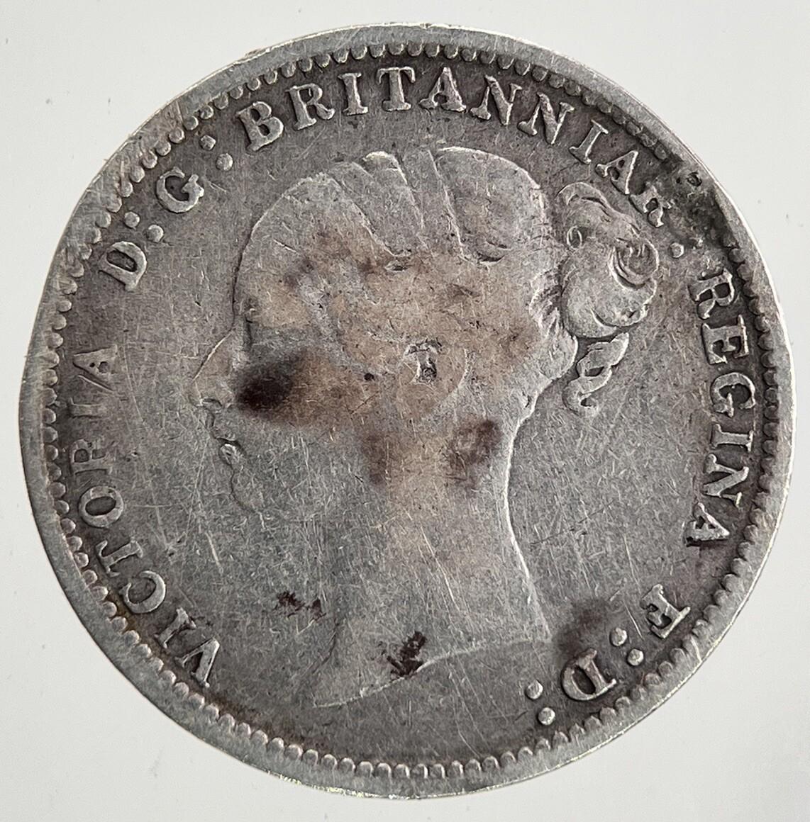 1883 Victoria Threepence Silver Coin | Fine Collectable Grade | a9069