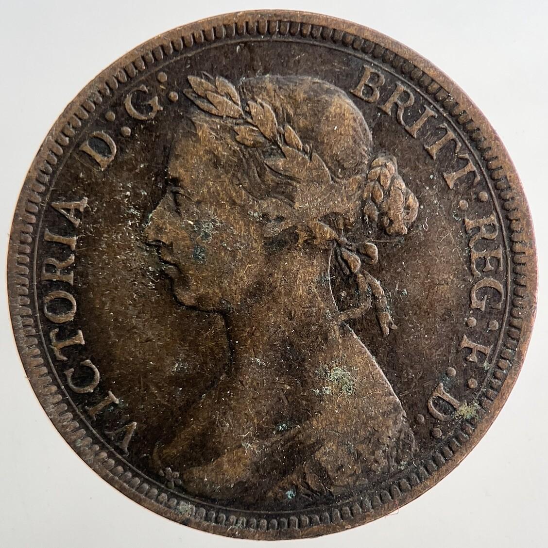 1887 Victoria Half-Penny Coin | Fine Collectable Grade | a9262
