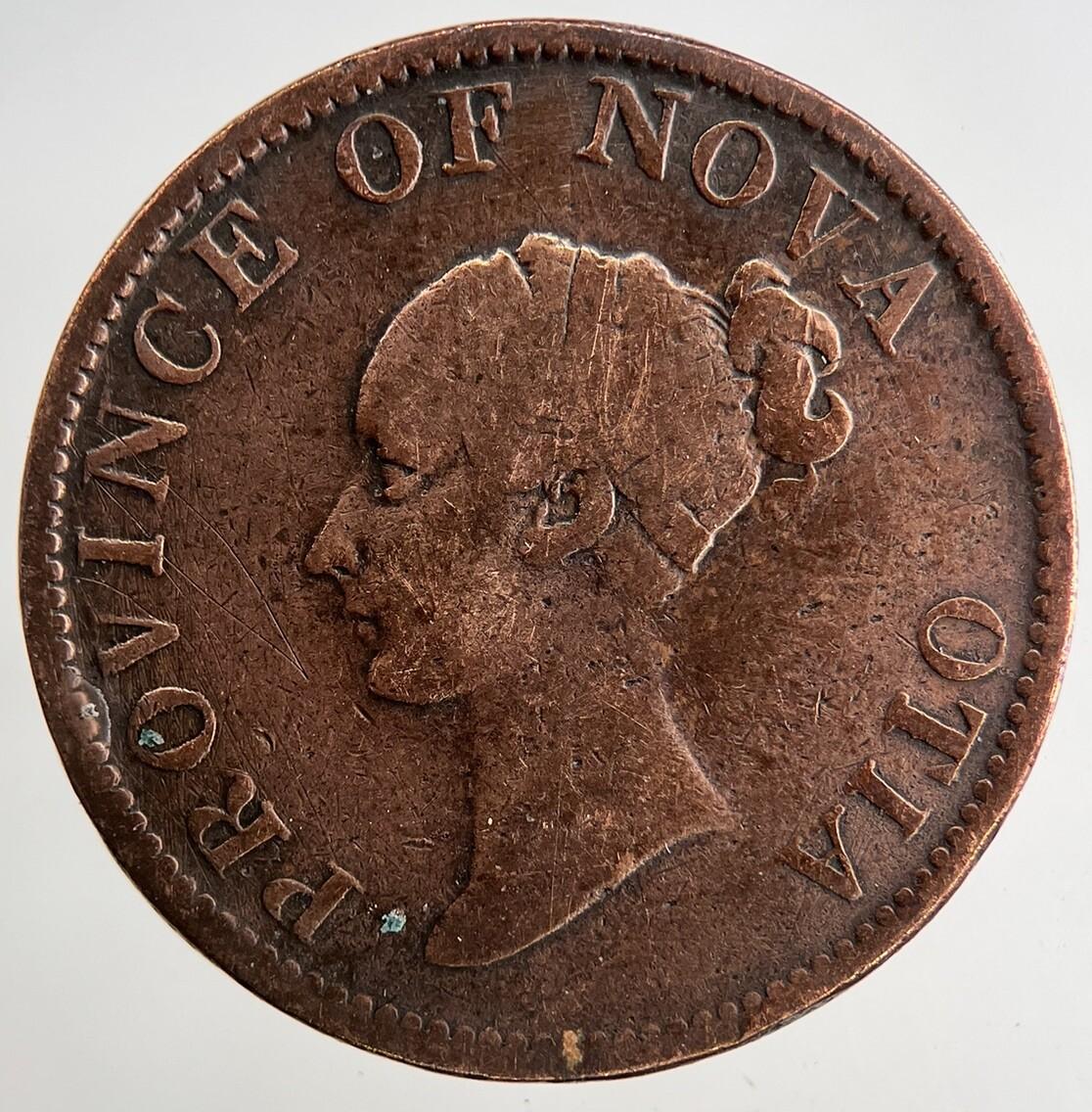 1843 Canada Nova Half-Penny Token | Collectable Grade | a9195