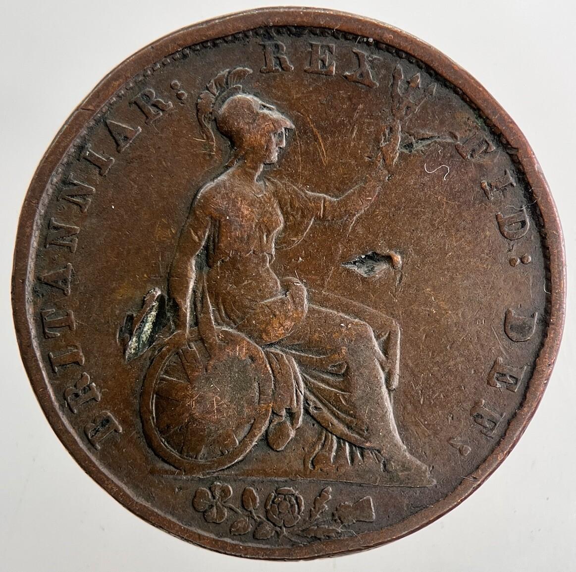 1831 William IV Half-Penny Coin | Fine Collectable Grade | a9437