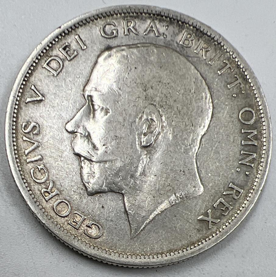 1915 Half-Crown | British Silver Coin | George V | Fine Collectable Grade | a918
