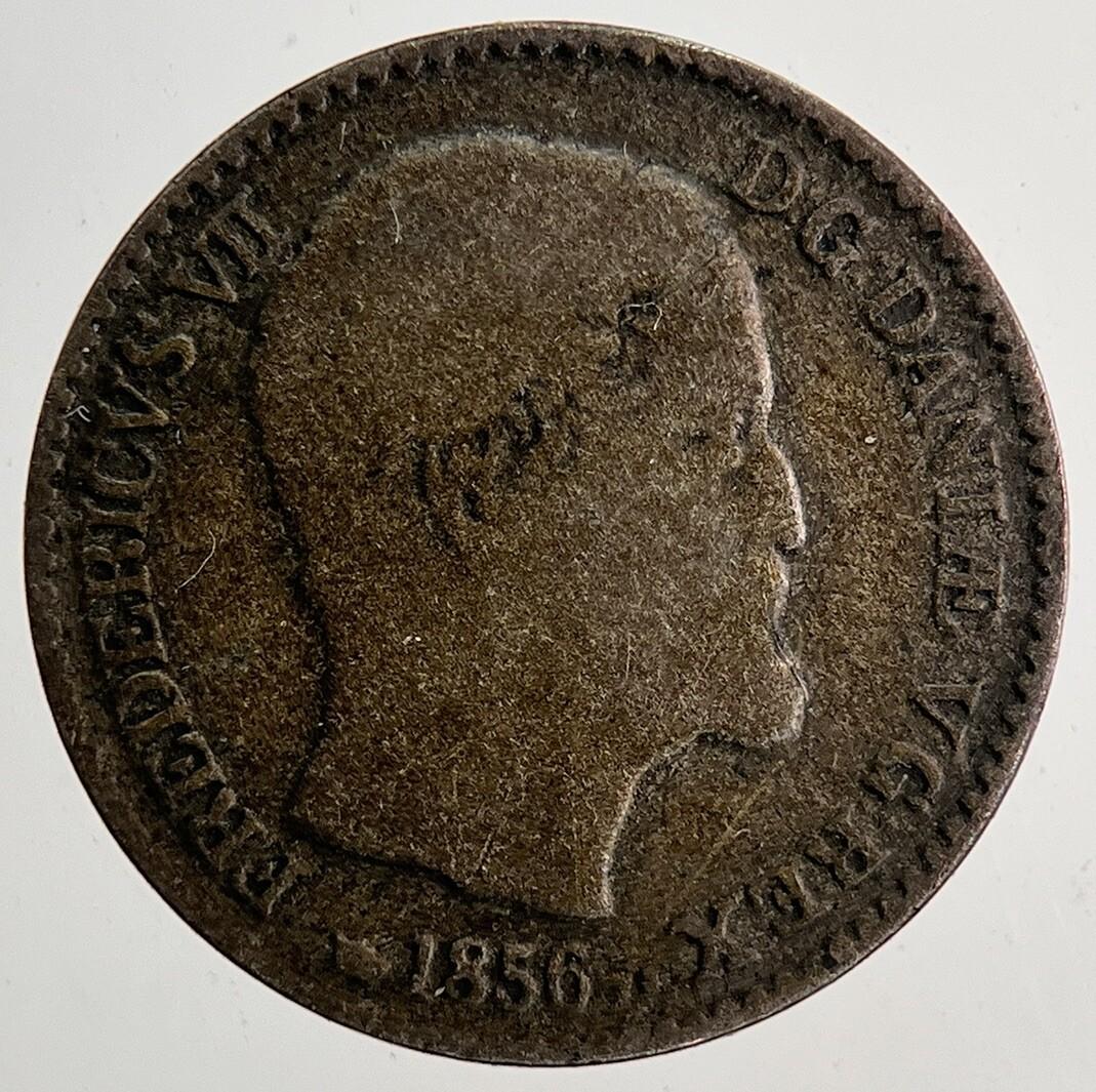 1856 Denmark 4 Skilling Coin | Fine Collectable Grade | a9425