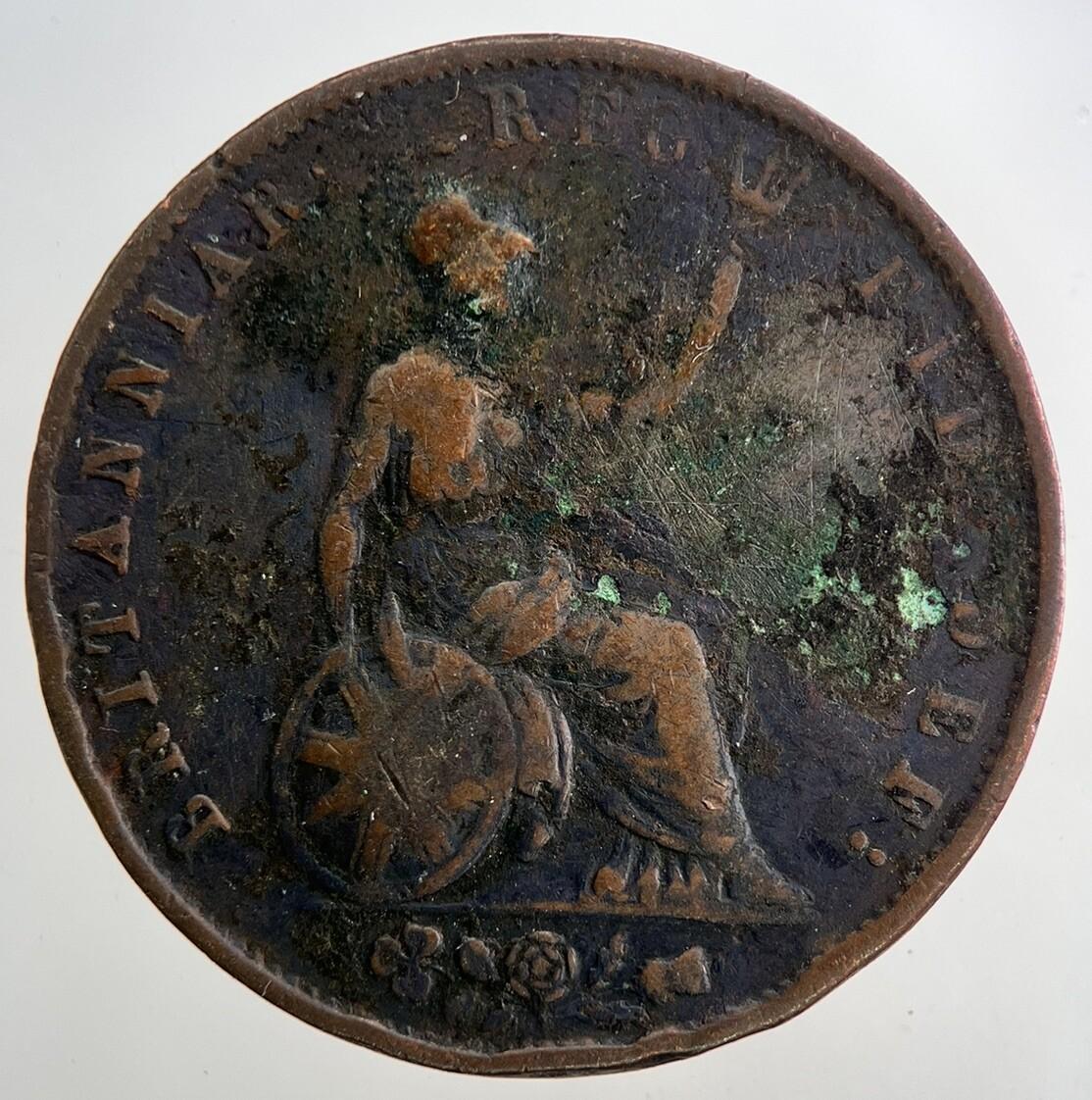 1853 Victoria Half-Penny Coin | Fine Collectable Grade | a9400