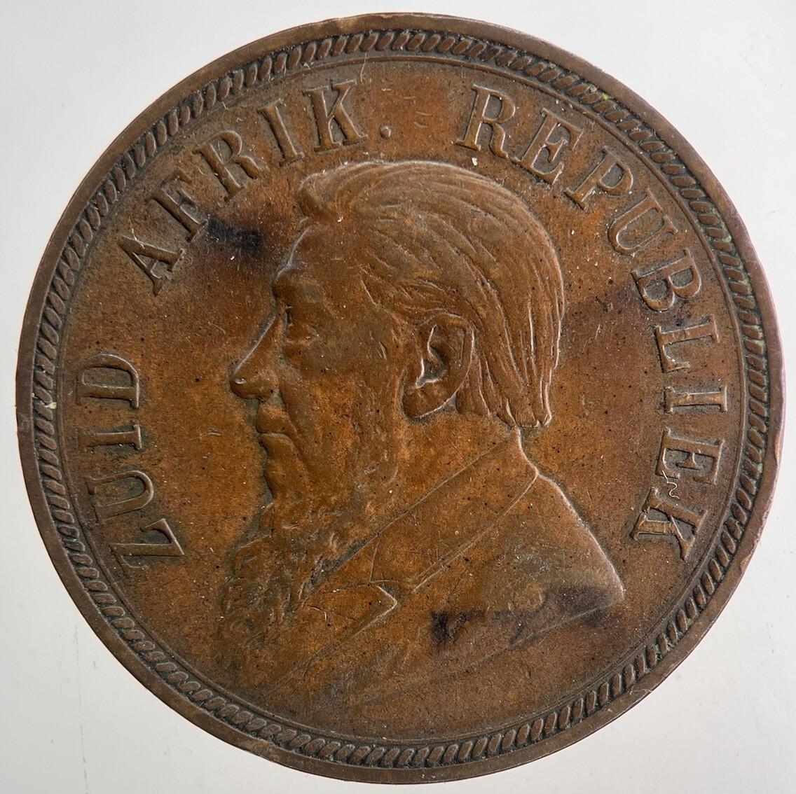 1898 South Africa One Penny Coin | Very High Grade | a9342