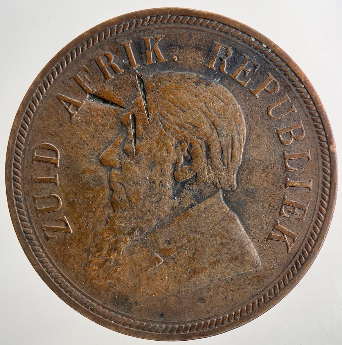 1898 South Africa One Penny Coin | Fine Collectable Grade | a9345