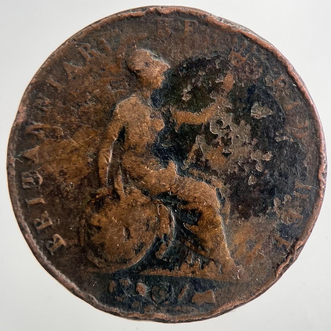 1841 Victoria Half-Penny Coin | Collectable Grade | a9305
