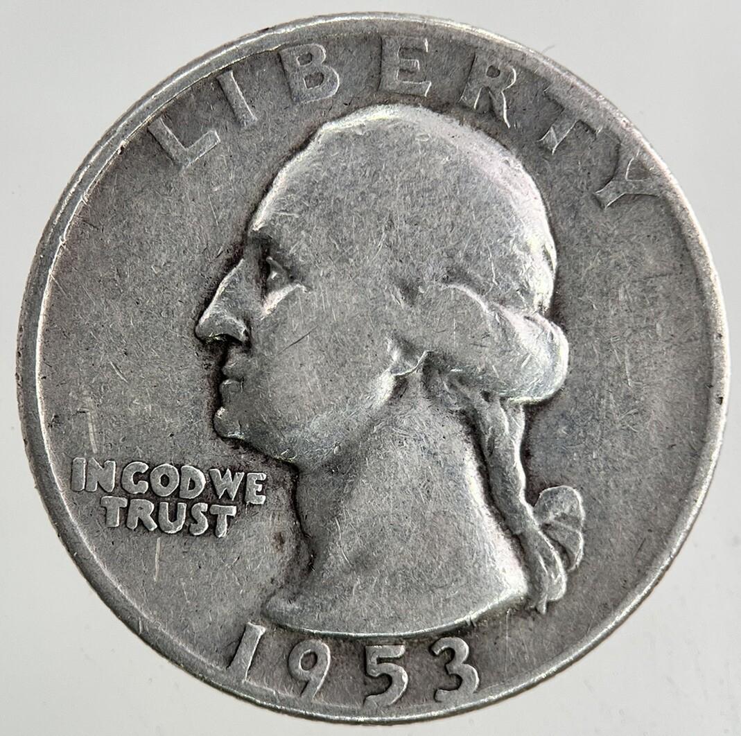 1953-D US USA Quarter Dollar Silver Coin | Collectable Grade