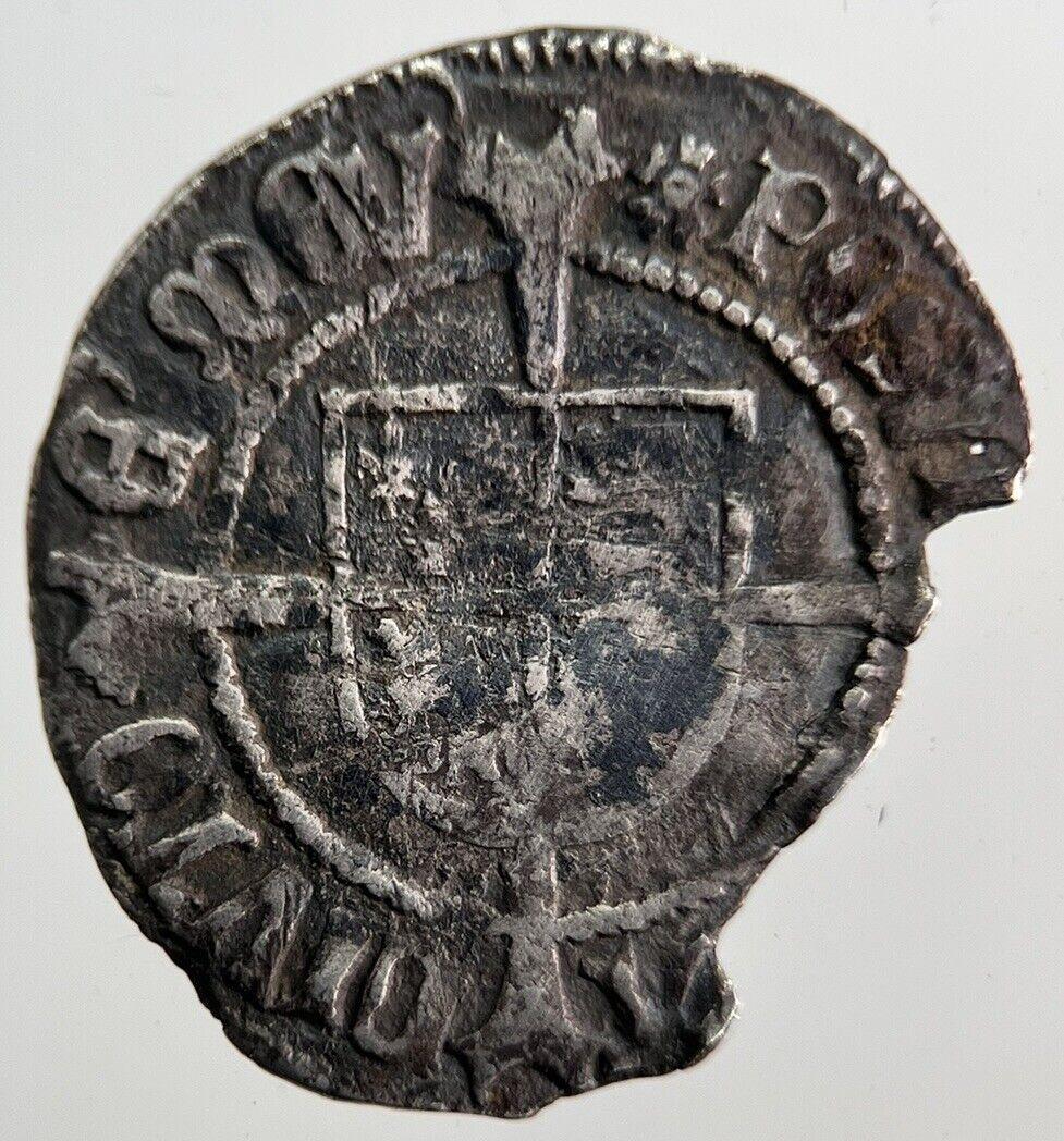 1485-1509 Henry VII Half-Groat London Rose Silver Hammered Coin | a7089