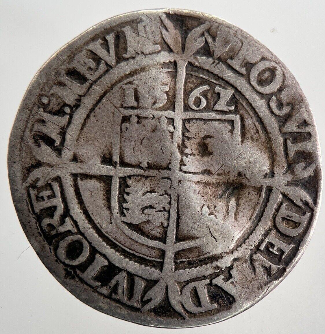 1567 Elizabeth I 1st Sixpence Hammered Silver Coin | Collectable Grade | a9795