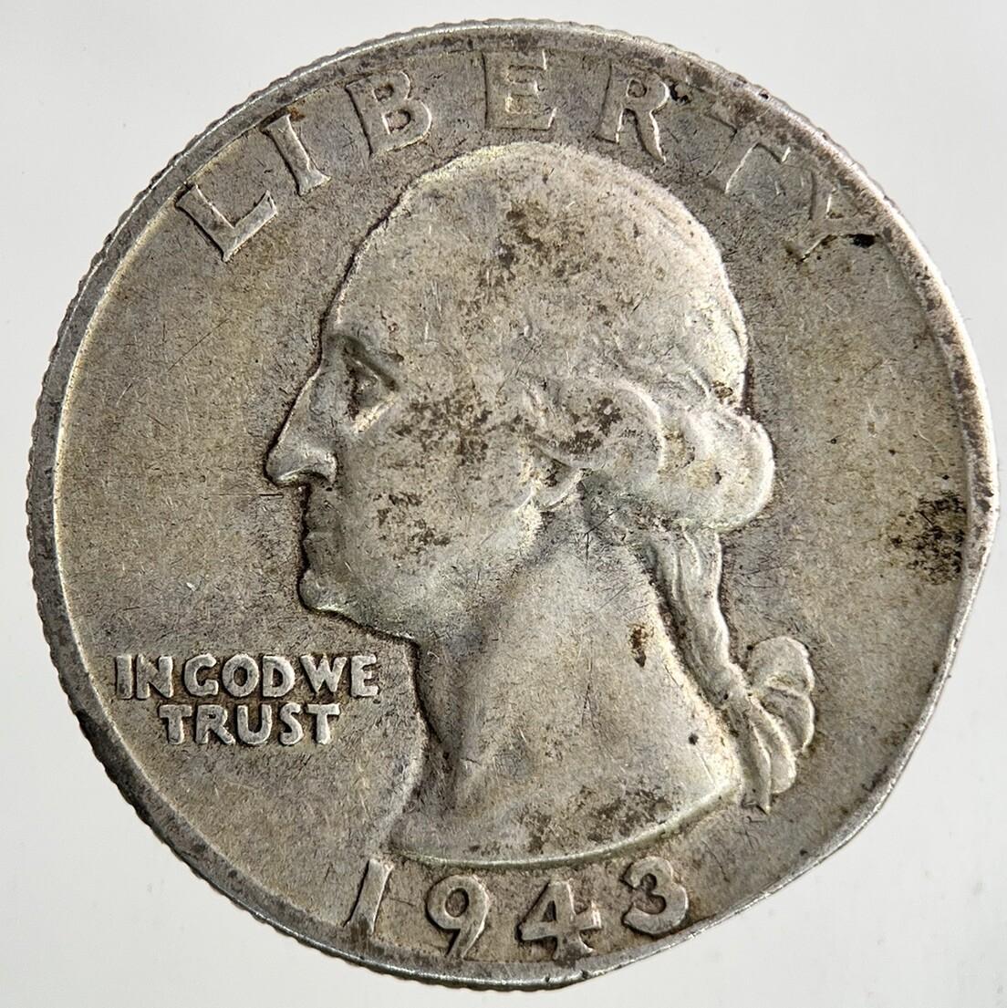 1943 US USA Quarter Silver Coin | Collectable Grade