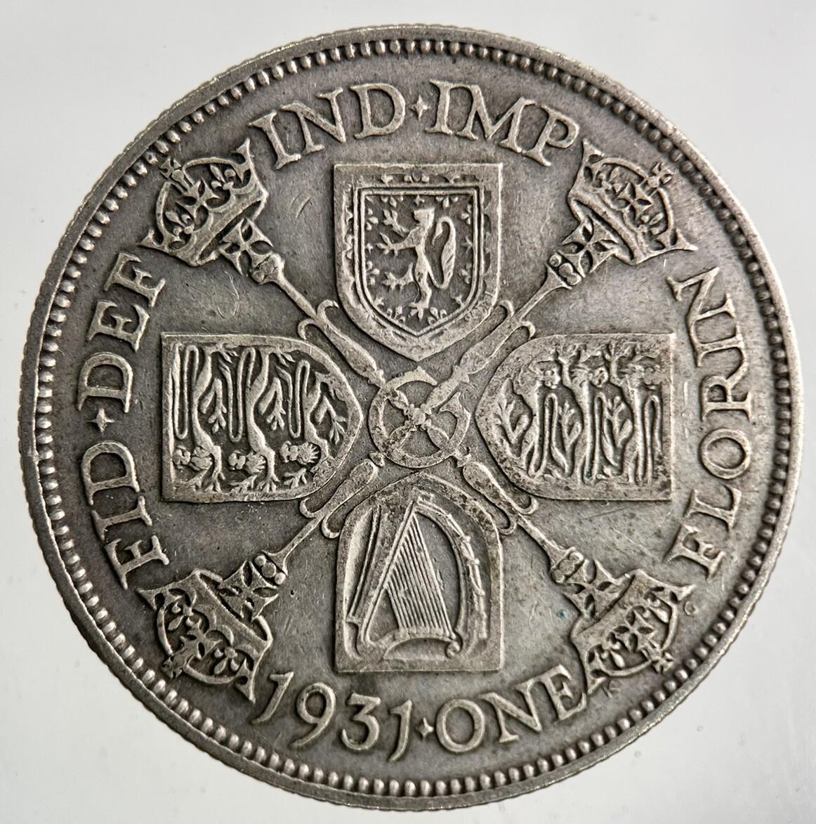 1931 George V Silver Florin Coin | Fine Collectable Grade