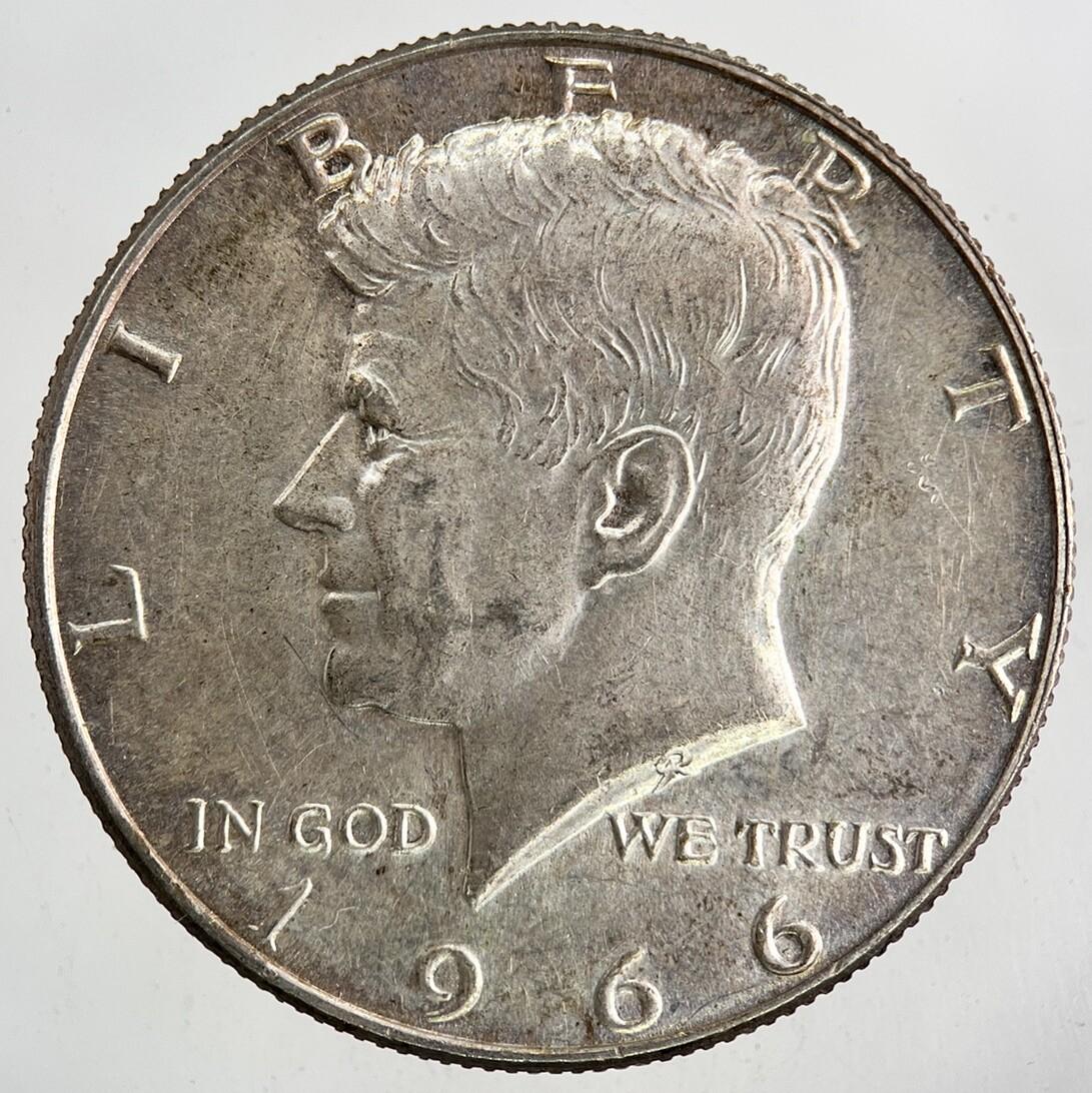 1966 US USA Kennedy Half Dollar Silver Coin | Very High Grade