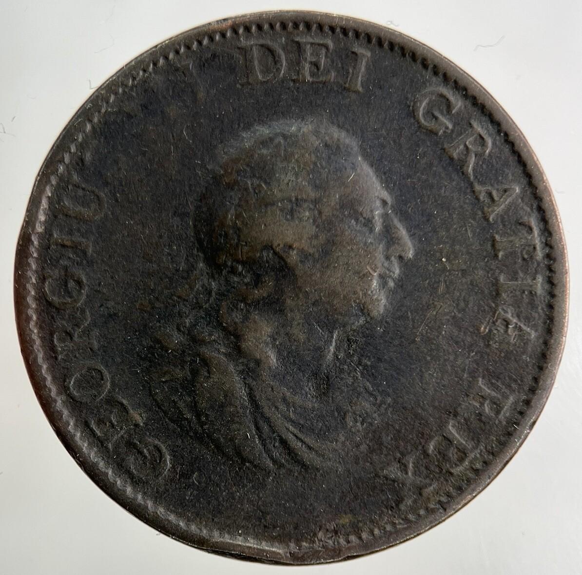 1799 George III 3rd Half-Penny Coin | Collectable Grade