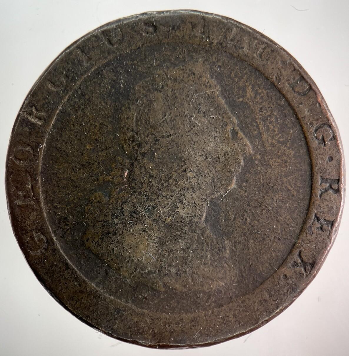 1797 George III 3rd Cartwheel One Penny Coin | Collectable Grade