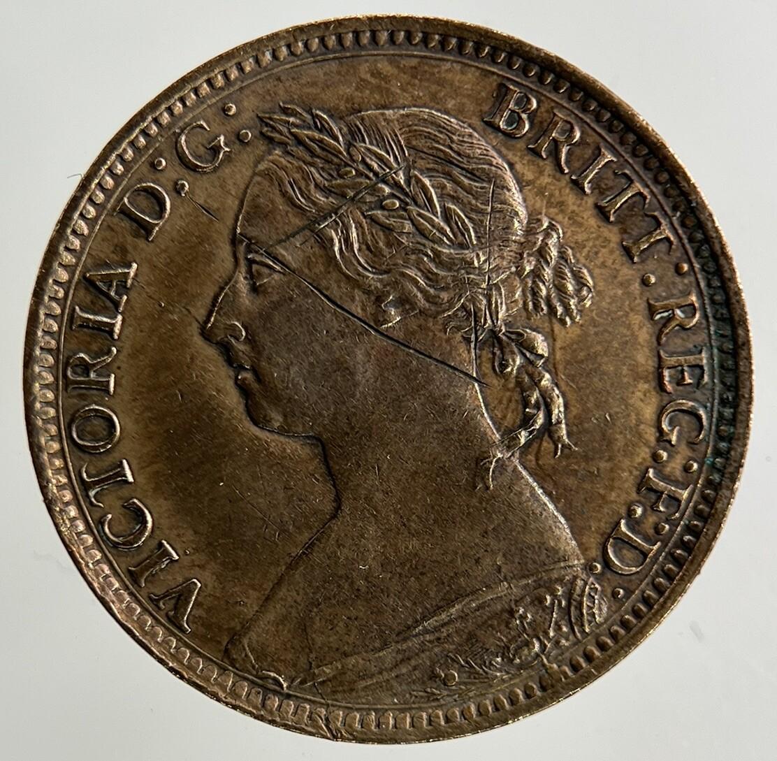 1890 Victoria Farthing Coin | Very High Grade