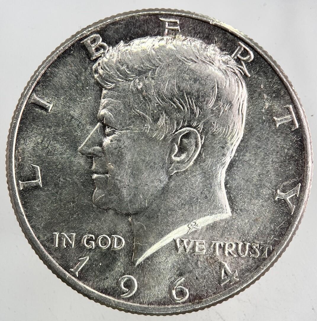 1964 US USA Kennedy Half Dollar Silver Coin | Very High Grade
