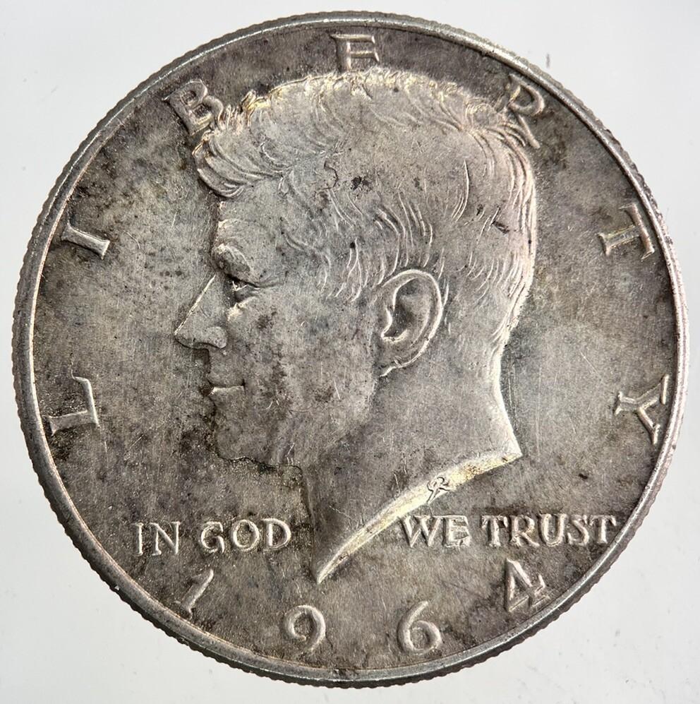 1964 US USA Kennedy Half Dollar Silver Coin | Very High Grade
