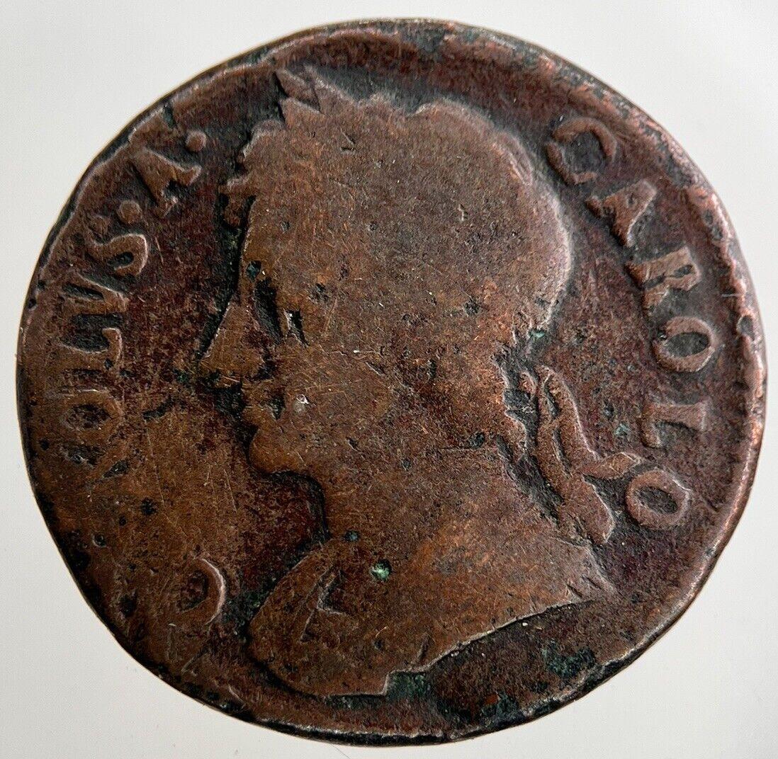 1674 Charles II 2nd Farthing Coin | Collectable Grade