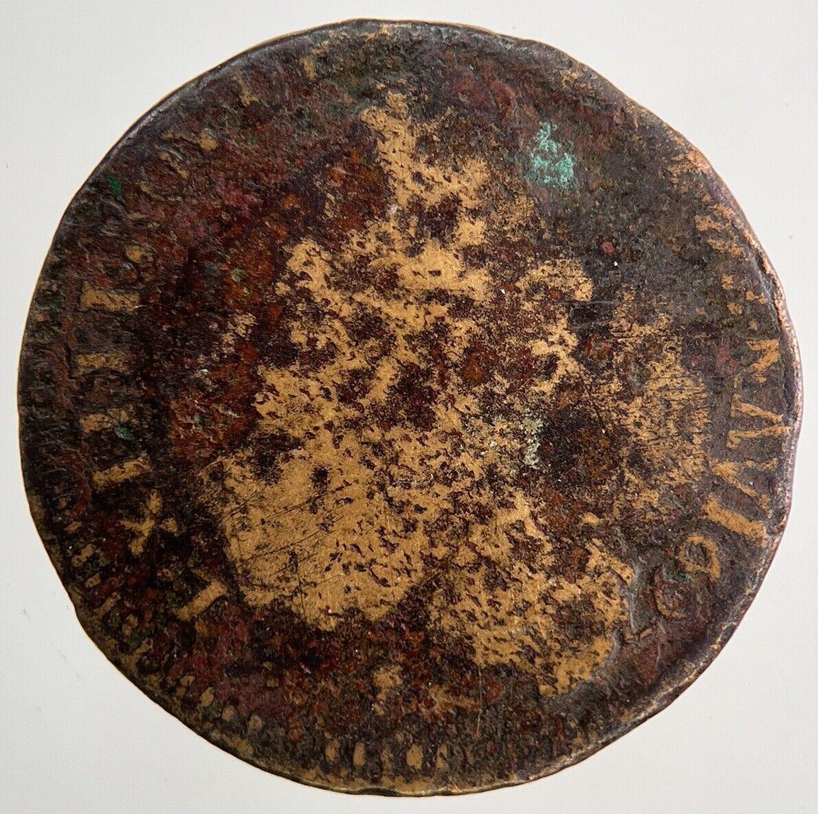 1695-M France Louis XIV 1 Liard Coin | Collectable Grade