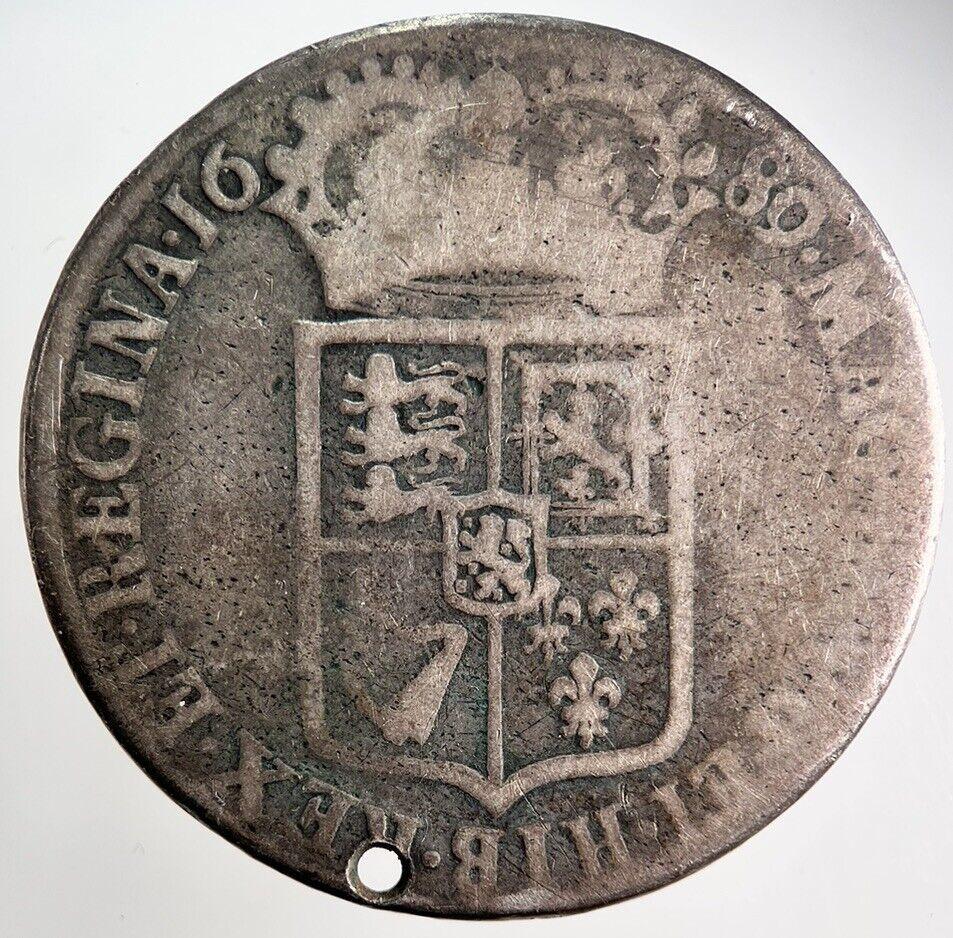 1689 William & Mary Half-Crown Silver Coin | Collectable Grade
