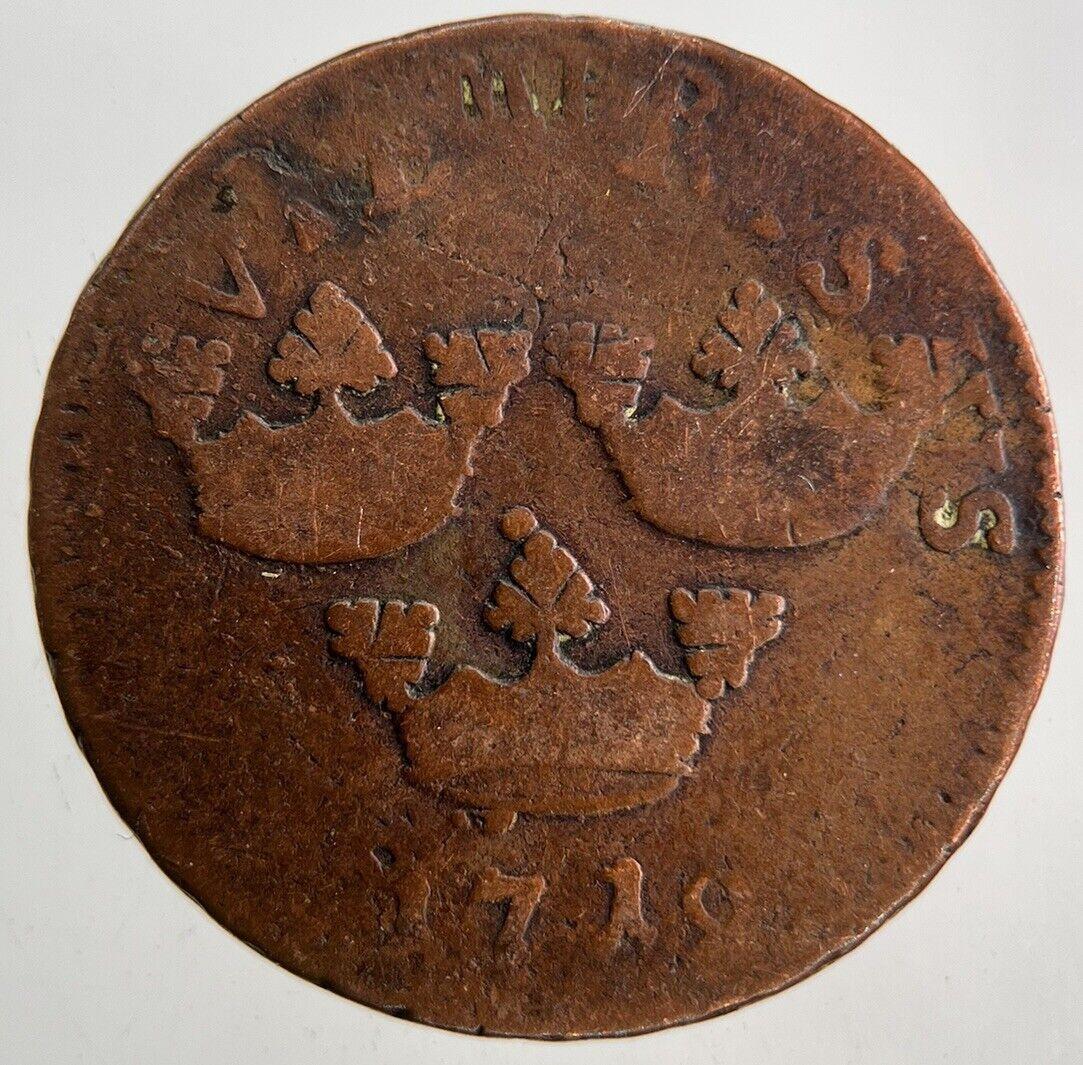 1719 Sweden 1 Ore Coin | Collectable Grade