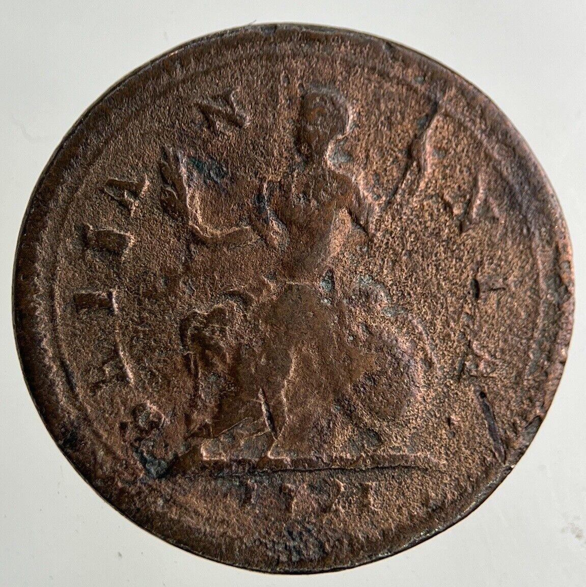 1721 George I 1st Farthing Coin | Fine Collectable Grade