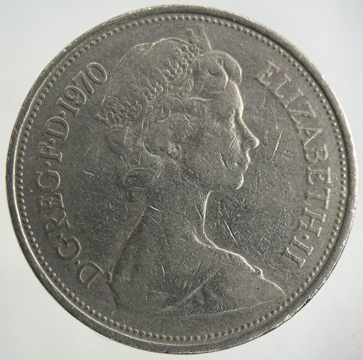 1970 Elizabeth II 2nd 10p Ten-Pence Coin | Fine Collectable Grade