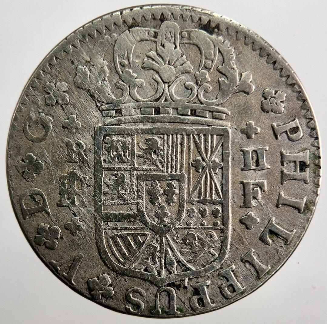 1723 Spain 2 Reales Silver Coin | Fine Collectable Grade | a7207