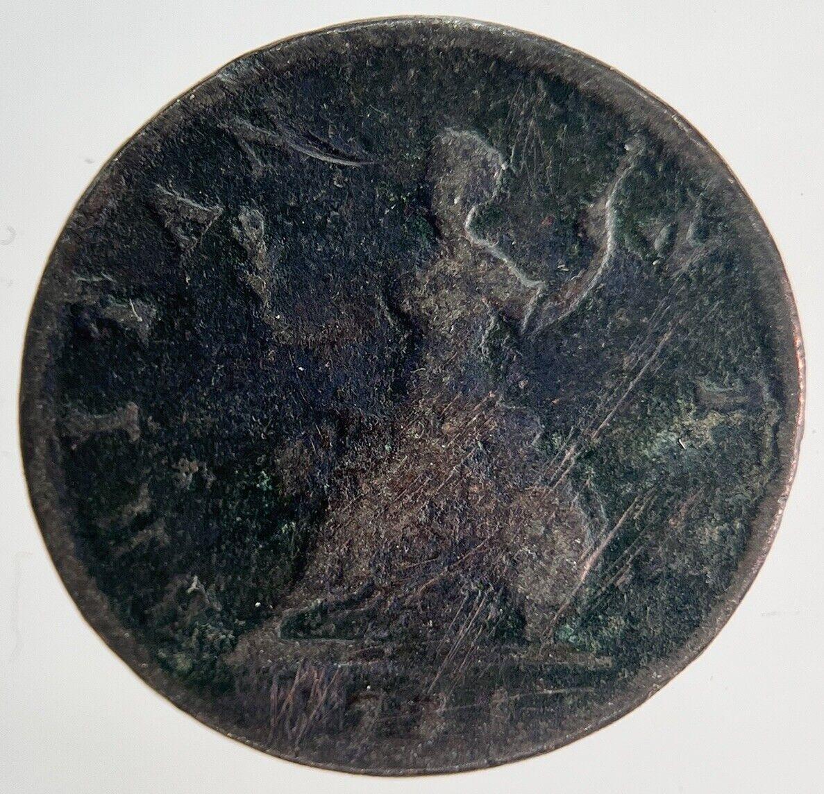 1733 George II Farthing Coin | Fair Grade | a1947