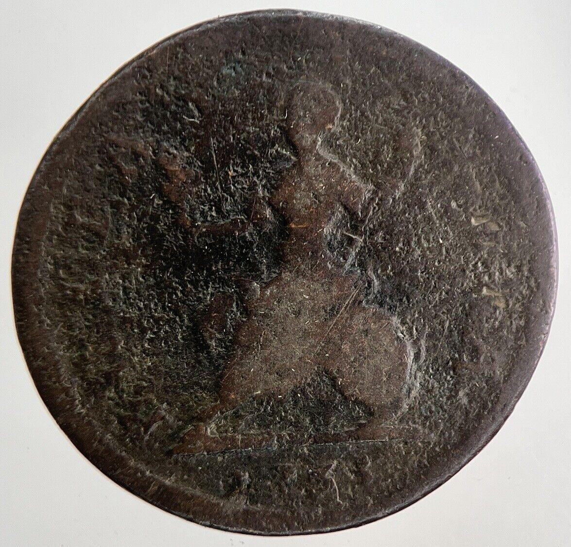 1735 George II 2nd Farthing Coin | Collectable Grade | a8391