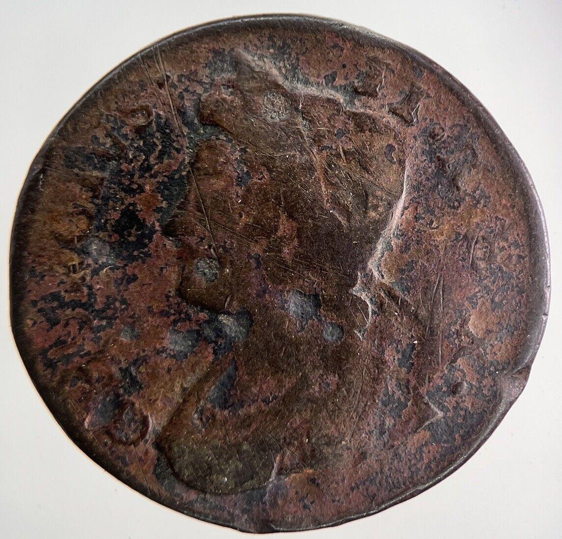 1736 George 2nd II Half-Penny Coin | Collectable Grade