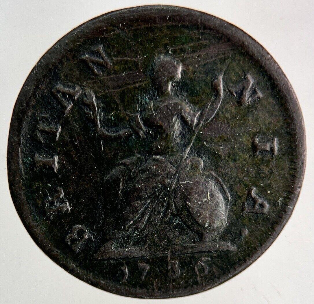 1736 George II 2nd Farthing Coin | Fine Collectable Grade